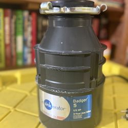 Badger 5, 1/2 HP Continuous Feed Kitchen Garbage Disposal with Power Cord, Badger Series