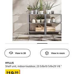 Industrial-loft Style Galvanized Steel Shelves x4 