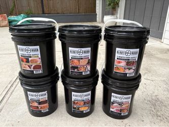 Ready Hour 3-Month Emergency Food Supply 6 Buckets  2019– 25-Year Shelf Life