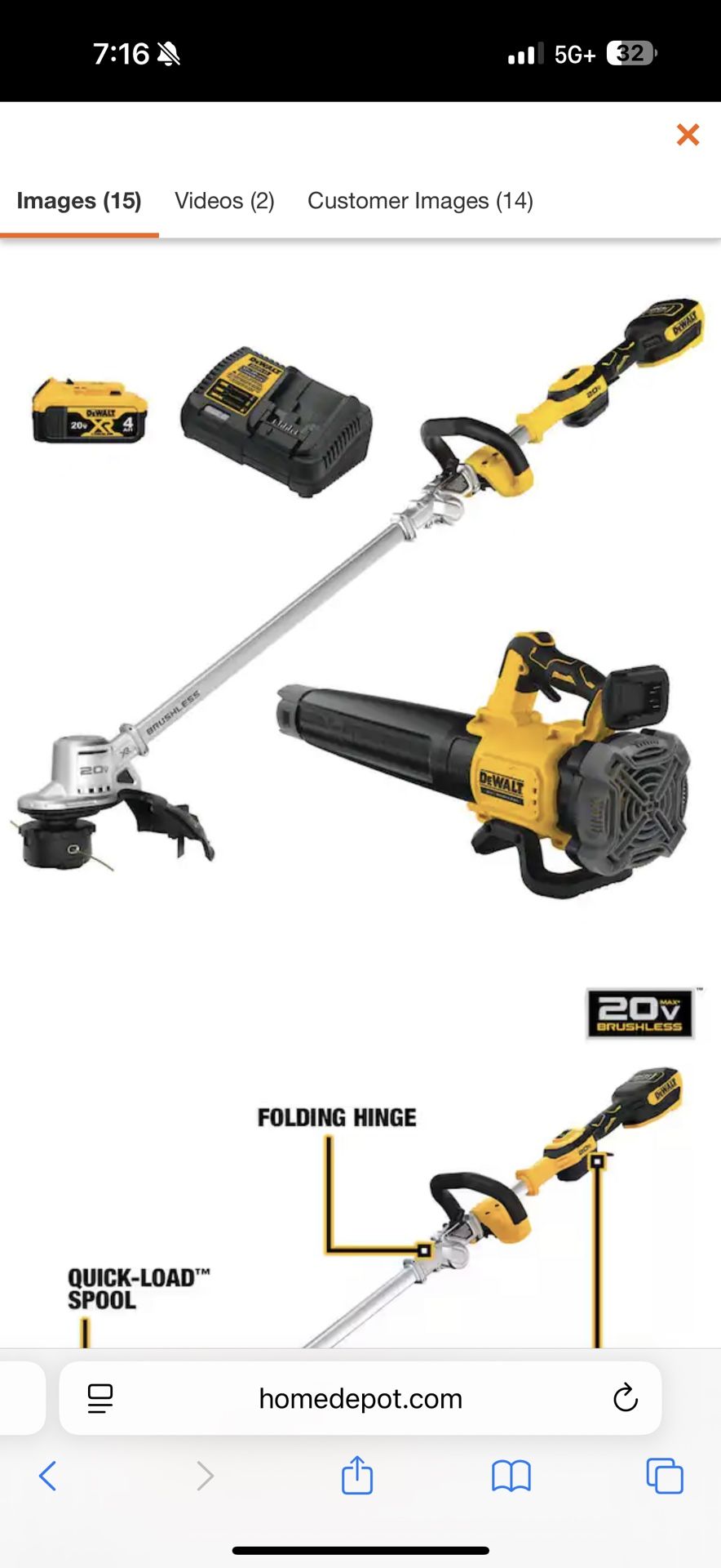 Dewalt Weed Eater And Blower Combo