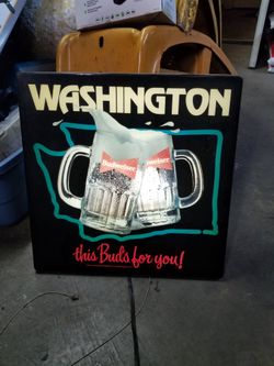 Washington Budweiser Sign