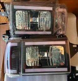 Ford F150 F250 F350 Bronco LED DRL Headlights Luces Micas Calaveras Faros Faroles Focos Headlamps 87-91