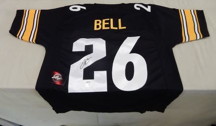 LEVEON BELL AUTOGRAPHED NFL JERSEY #26 STEELERS FOOTBALL PSA / LEAF COA