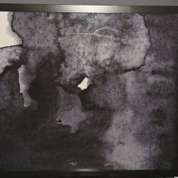 Abstract Watercolor Painting Beautifully Framed (35"X39")