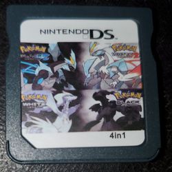 Pokemon Black White 1 & 2 Combo Nintendo DS Game Cartridge 