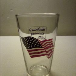 16 OZ American Flag Glass 