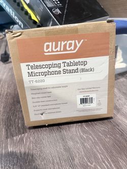 Auray TT-6220 Telescoping Tabletop Microphone Stand Black
