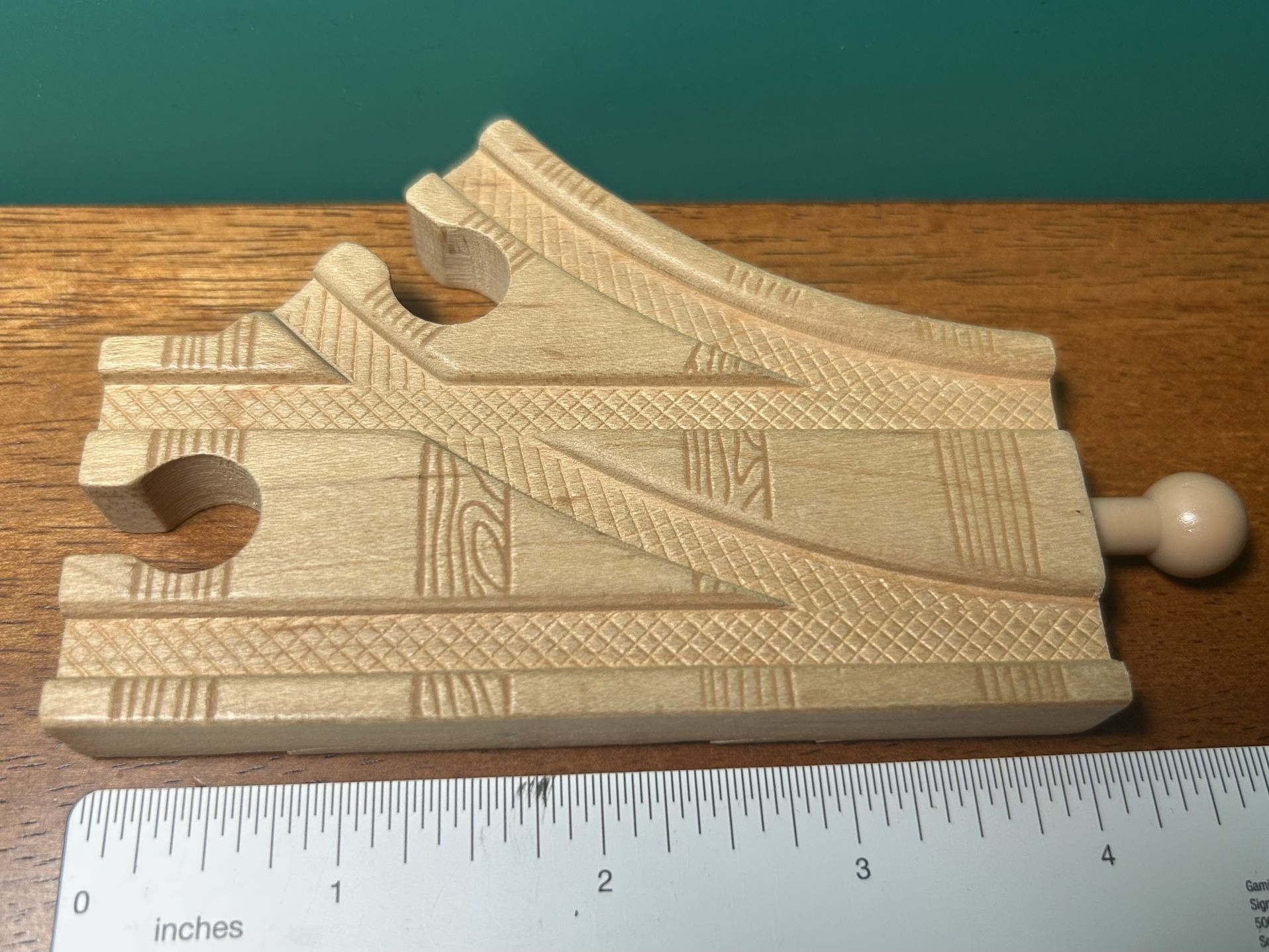Thomas wooden Railway Train Short Curve Switch Track