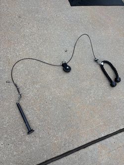 Universal Cable PULLEY RACK ATTACHMENT 68 INCH and Tricep Rope $30