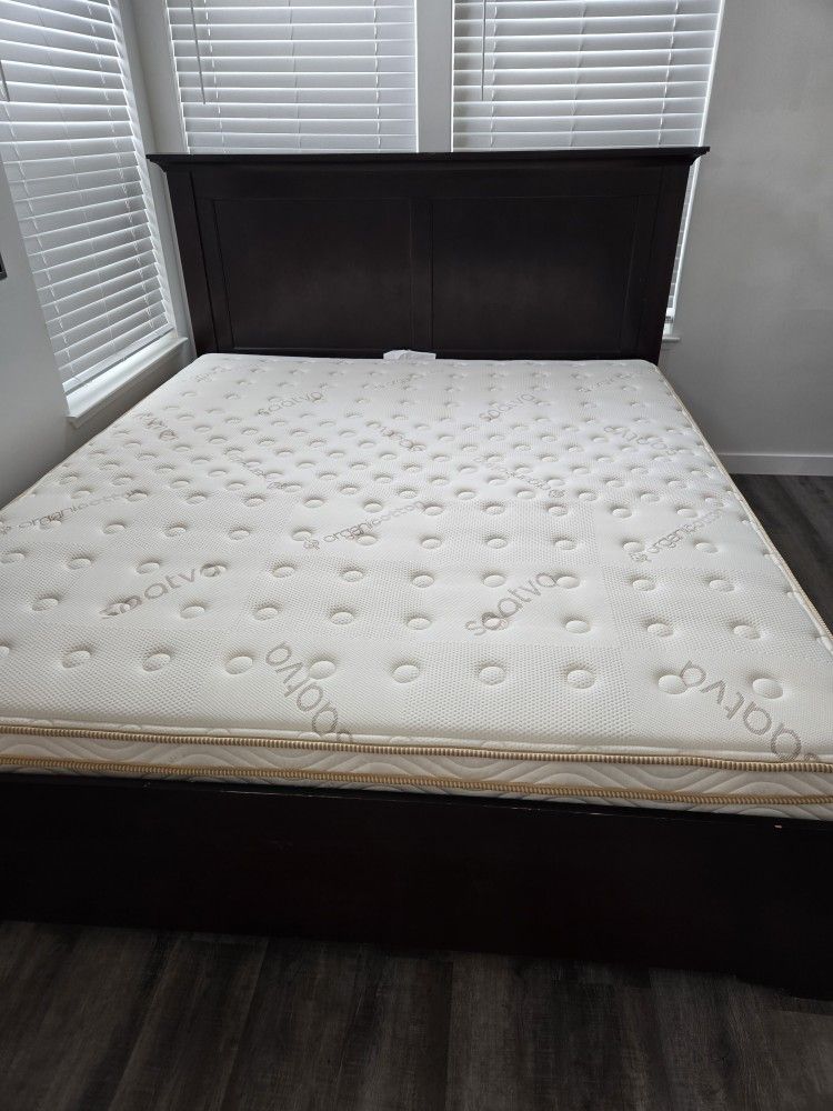 CALKING BED WITH SAATVA MATTRESS/ CAMA CALKING CON COLCHON