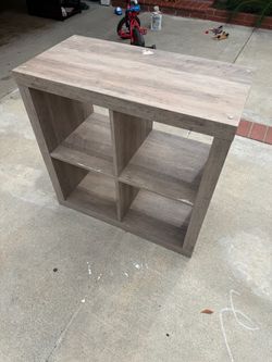 4 cube box organizer shelf