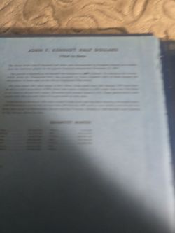 John F. Kennedy Half Dollars Coin Folder