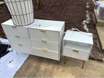 Smaller dresser and matching nightstand