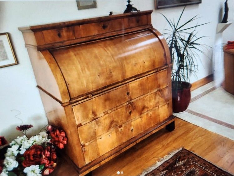 Antique BIEDERMEIER Cylinder Desk