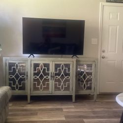  Credenza & 55” HiSense TV 