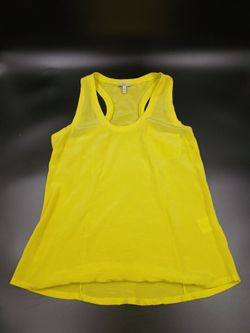 Yellow Racerback Tank Top XS