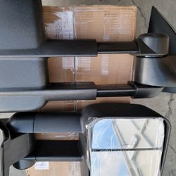 07-13 Silverado Sierra Yukon Suburban Tahoe Avalanche Escalade Towing Mirrors Espejos Retrovisores Gmc Chevy