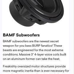 Power Acoustik Bamf 12 Inch subwoofer(like New) 