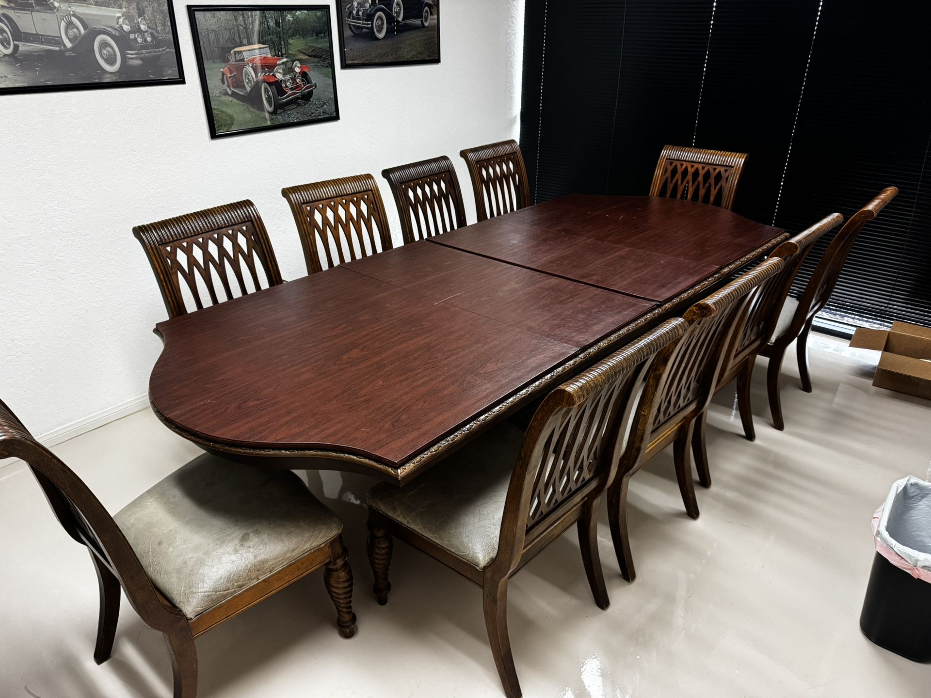 Dining Table and Marble Buffett High End Luxury Cost $18,000 New only $1900