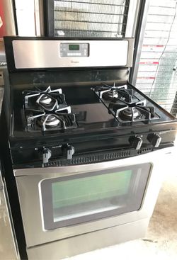 4 burners Whirlpool” 30”