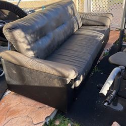Black Leather Couch