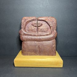 Constantin Brancusi The Kiss Handcrafted Wooden Reproduction Art Sculpture 7.5"