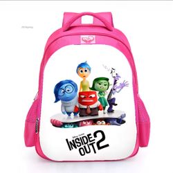 HeaDream 15.4" Inside Out 2 School Backpack Cartoon Series Lightweight Waterproof Schoolbag for Camping Travel Back to School Supplies