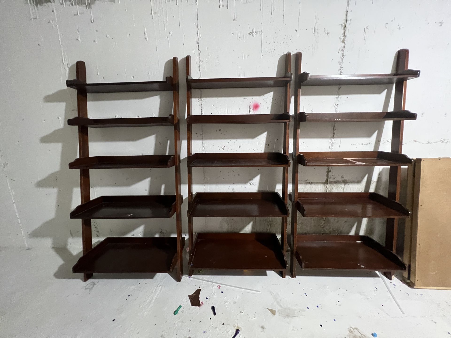 3pc Bookshelf Shelf Wooden Chest Organizer