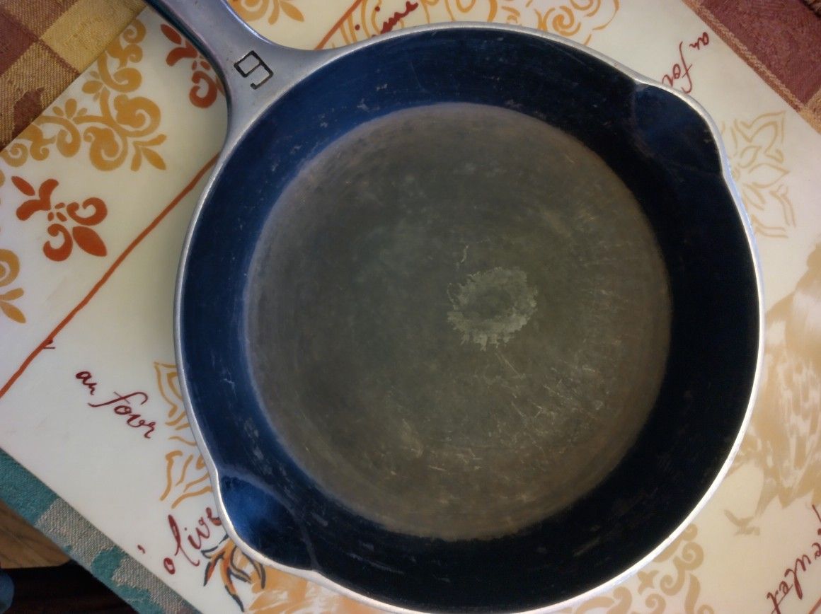 Griswold Nickel Plated Cast Iron Skillet RARE
