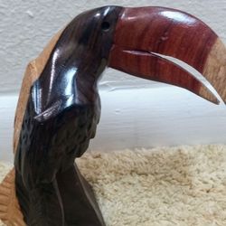 Handmade Wood Bird 