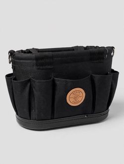 Klein Tools Canvas Tool Tote — Leather Base, Made in USA