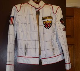 Womens baby phat leather jacket size M