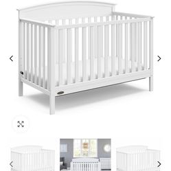 FOR SALE $120// Graco Benton 4 in 1 Convertible Crib White