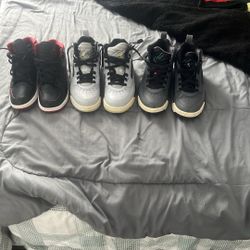 Multiple Pairs Of Jordans