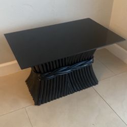 Black Sheaf of Wheat Side Table