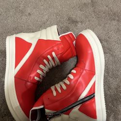 Rick Owen’s Geobasket Red Colorway 