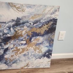 Blue, Gold, White Picture.   Good Condition Just Changing My Colors.