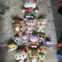 HELLO KITTY/RILAKKUMA PLUSHIES