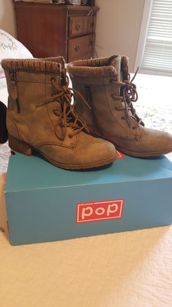 Grey booties size 5.5