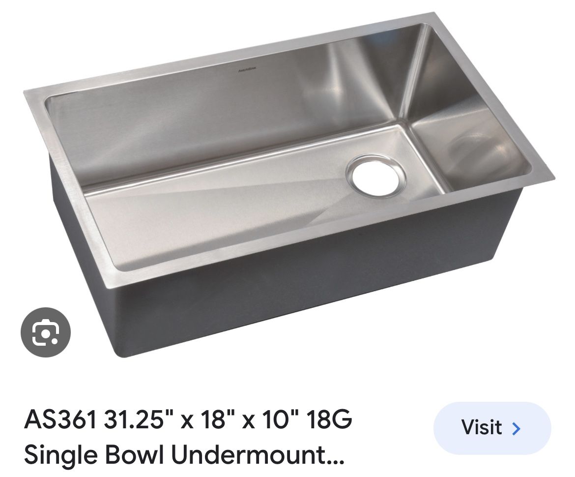 Stainless Steel Single Bowl Undermount Sink