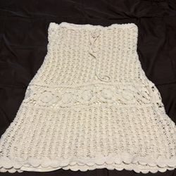 Summer Crochet Mini Dress 