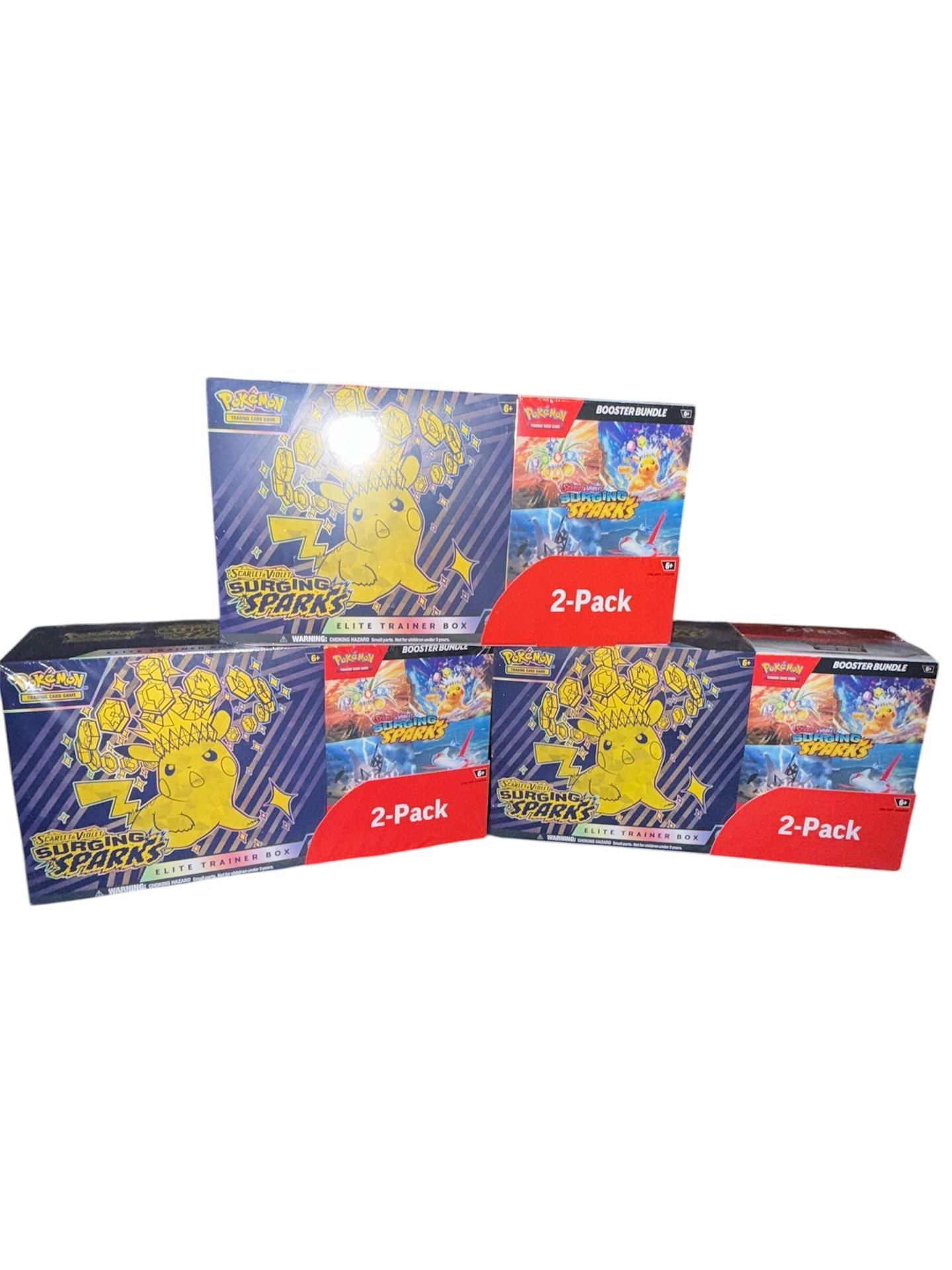 Pokemon 3 Surging Sparks ( 2 Pack Bundles)