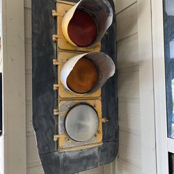 1950/60 era official traffic street light. Restored. Very big and heavy. Great Collectable piece.