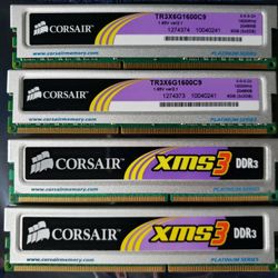 CORSAIR XMS3 8GB (4 x 2GB) 240-Pin DDR3 SDRAM DDR3 1600 (PC3 12800)