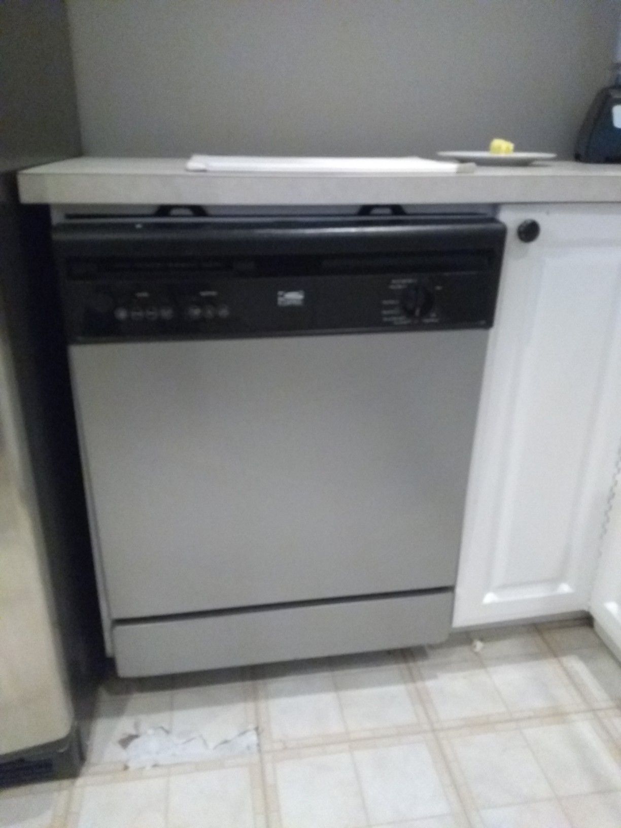 Kenmore Elite Refrigerator whirlpool dishwasher, microwave