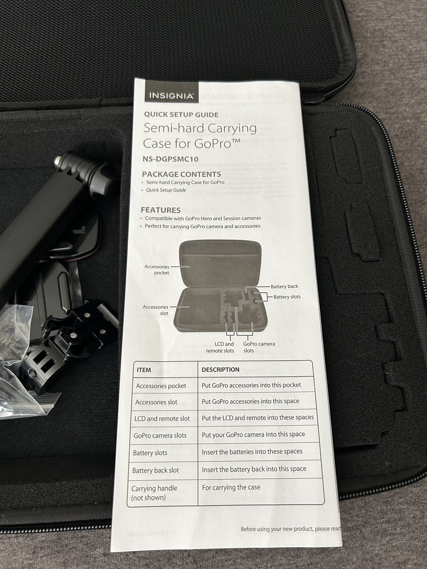 Insignia GoPro accessory kit (for most GoPro cameras)
