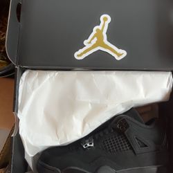 Nike Air Jordan 4 Retro Black Cat. Shoes are brand new Grade School Size 5