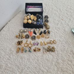 Costume Earrings & Rose Quartz 