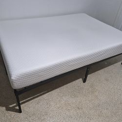 Full Size Mattress With Bed frame 