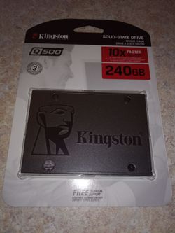240 GB Kingston SSD solid state hard drive SATA